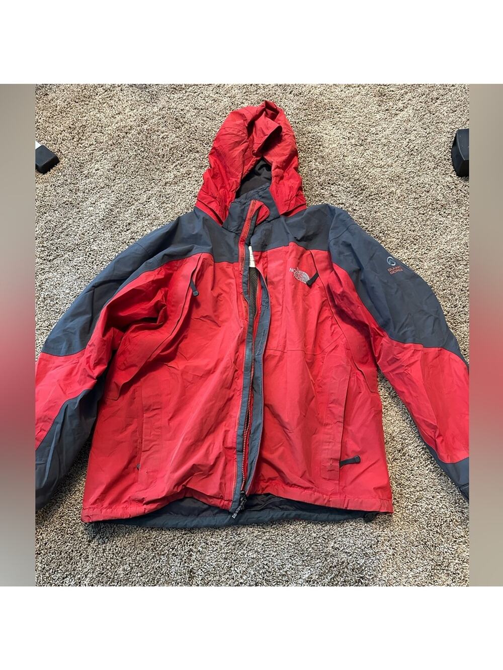 The Northface Summit Series Mens XL Red Gore-Tex Shell Jacket, used condition